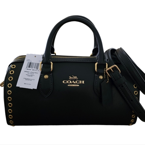 🖤Coach Set | Limited Edition Rowan Long Satchel Bag AND Snap Wallet w/ Grommets - Picture 4 of 14